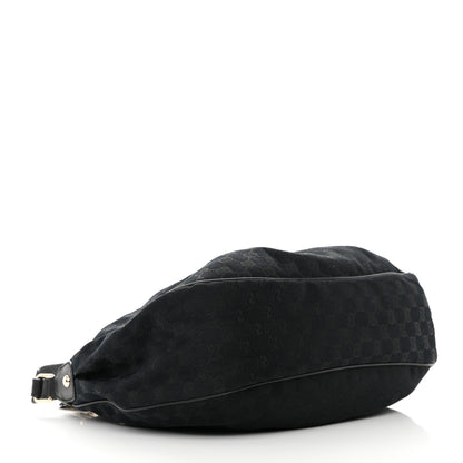 Gucci Monogram Medium Sukey Hobo Black 4 of 17