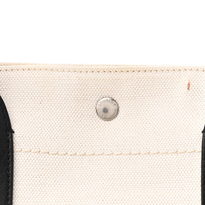 Saint Laurent Linen Calfskin Small Rive Gauche Tote Greggio Natural 8 of 11