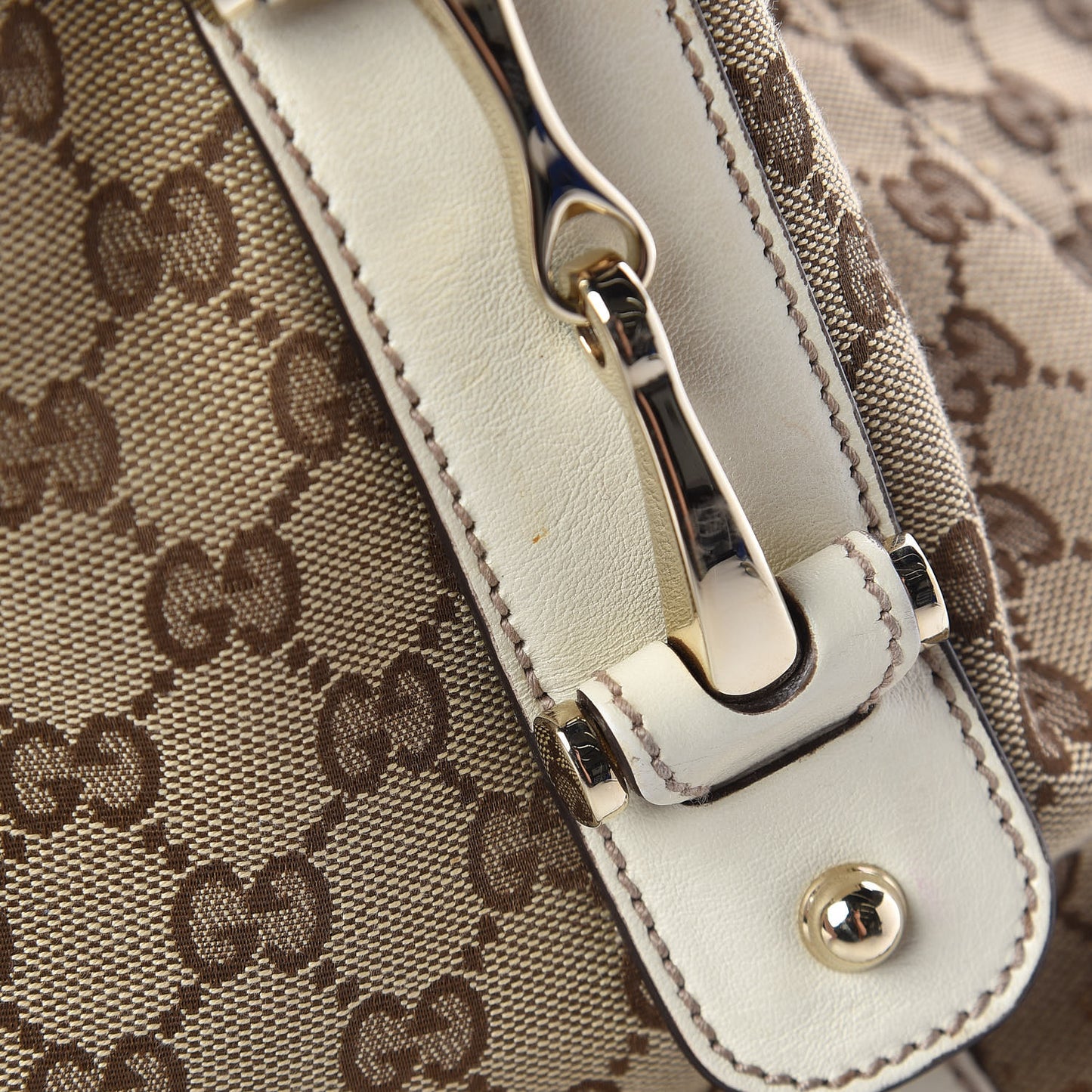 Monogram Small Pelham Shoulder Bag Off White