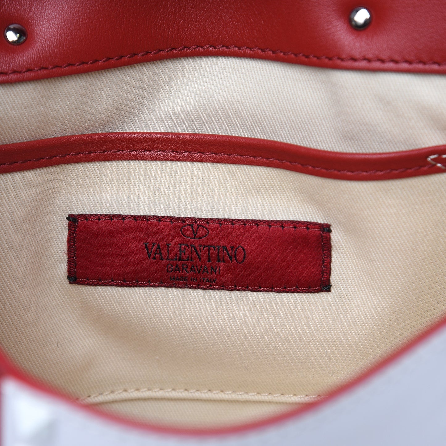 Vitello Colorblock Medium Free Rockstud Flip Lock Crossbody Bag Rosso Valentino Optic White