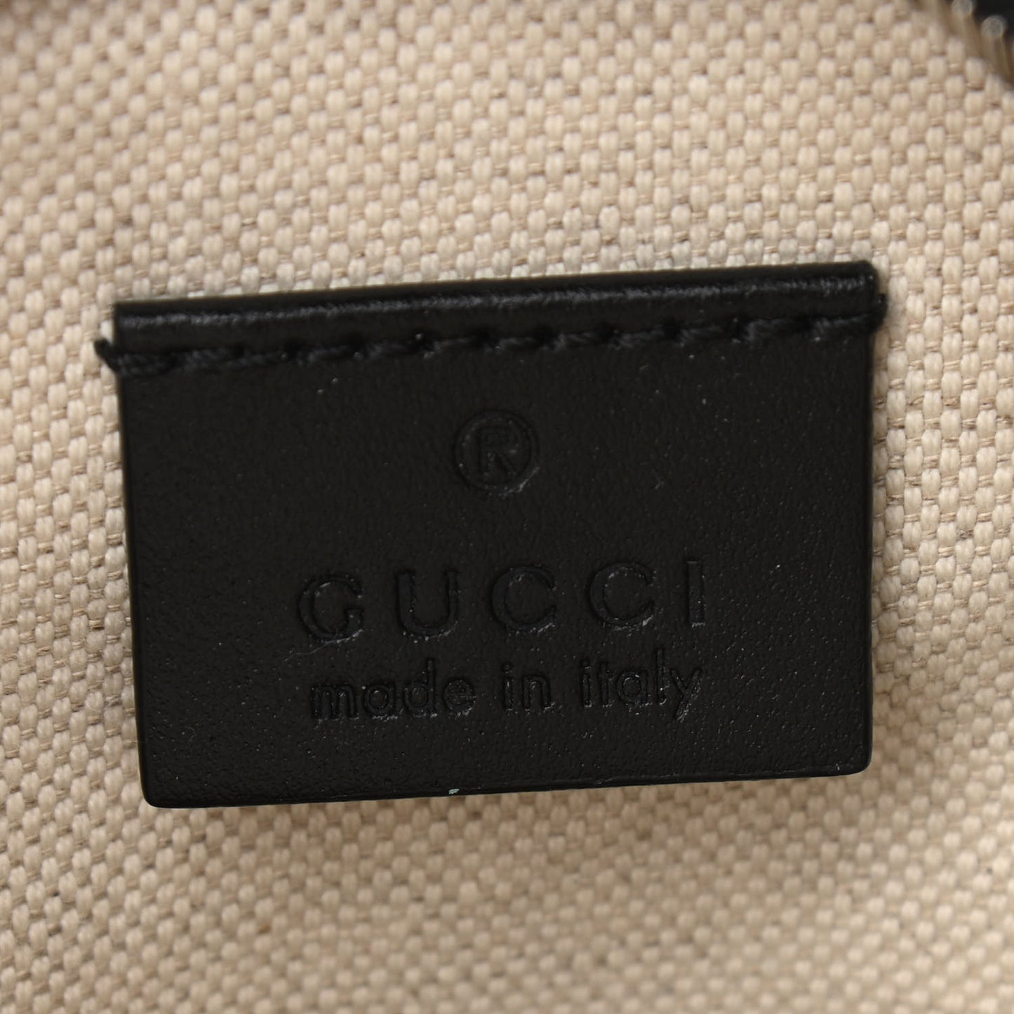 Calfskin GG Tennis Embossed Belt Bag Black
