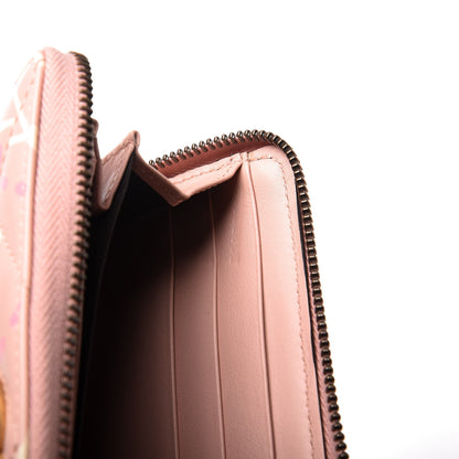 Gucci Calfskin Matelasse GucciGhost GG Marmont Zip Around Wallet Perfect Pink Rosa Ivory 7 of 10