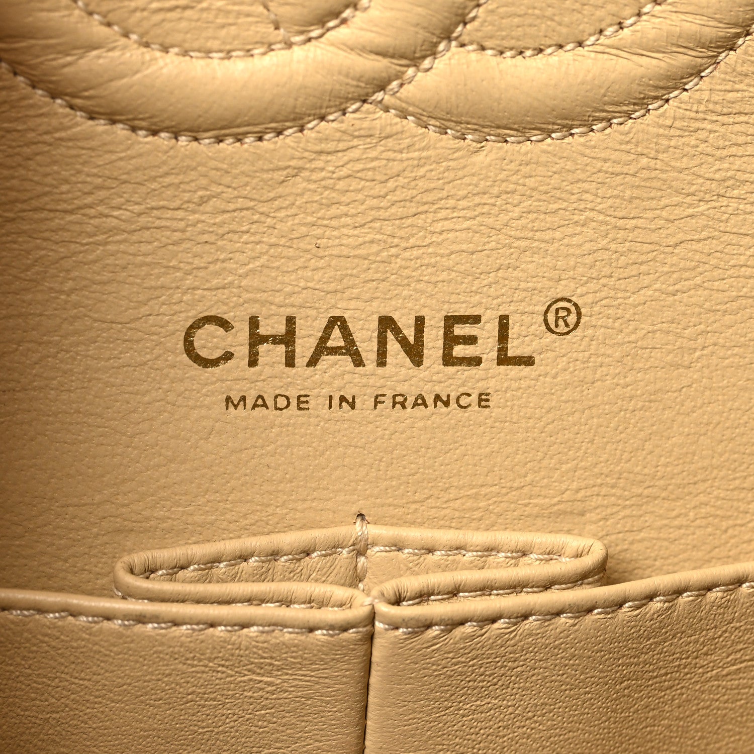 Chanel Caviar Quilted Medium Double Flap Beige 6 of 12
