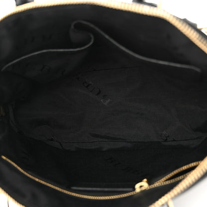 Burberry Heritage Grain Check Embossed Small Orchard Bowling Bag Black 5 of 13