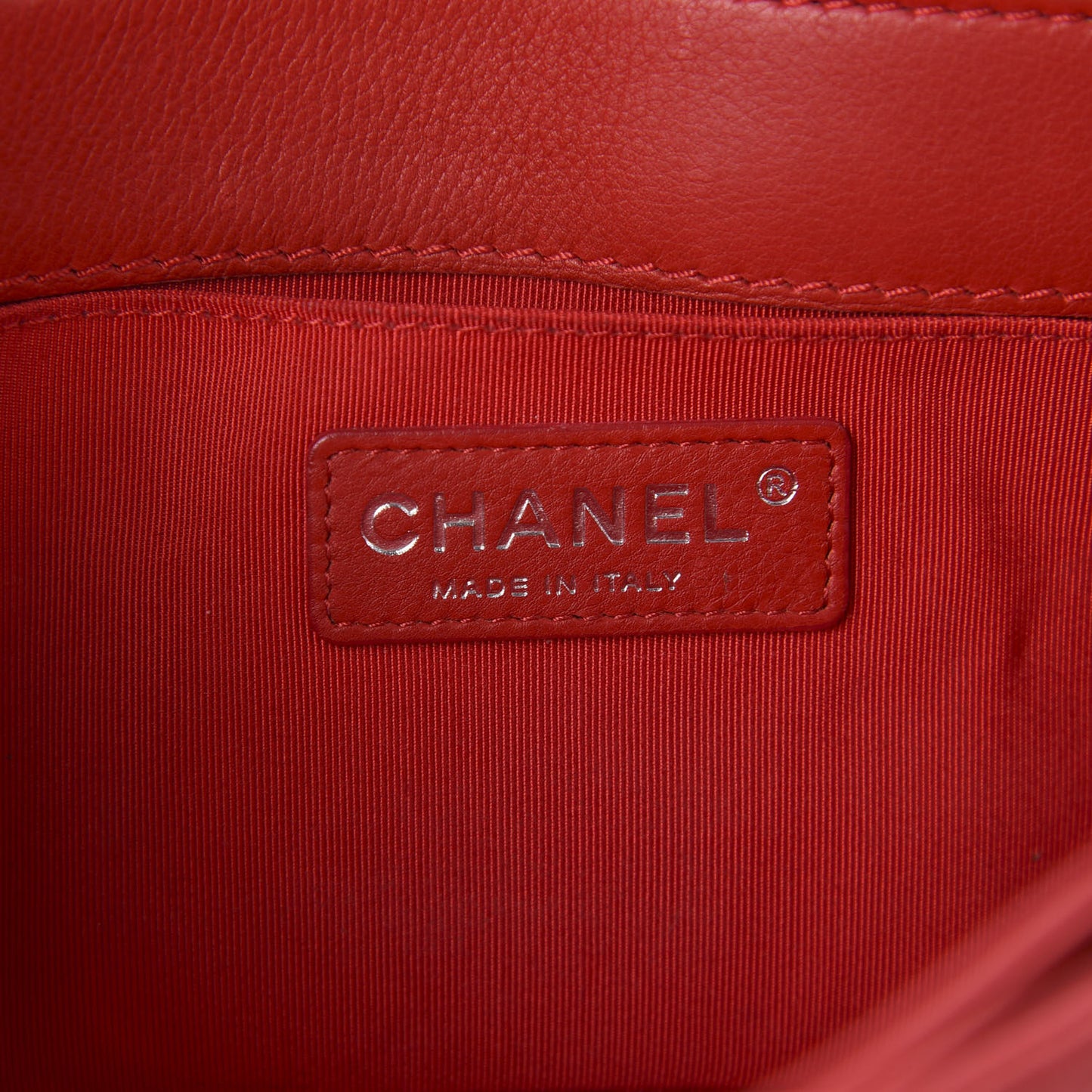 Calfskin Medium Boy Reverso Flap Red