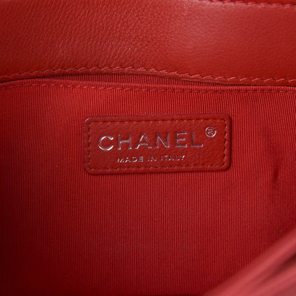 Chanel Calfskin Medium Boy Reverso Flap Red 8 of 10