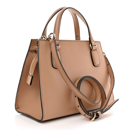 Gucci Dollar Calfskin Medium Soho Top Handle Satchel Camelia 3 of 10