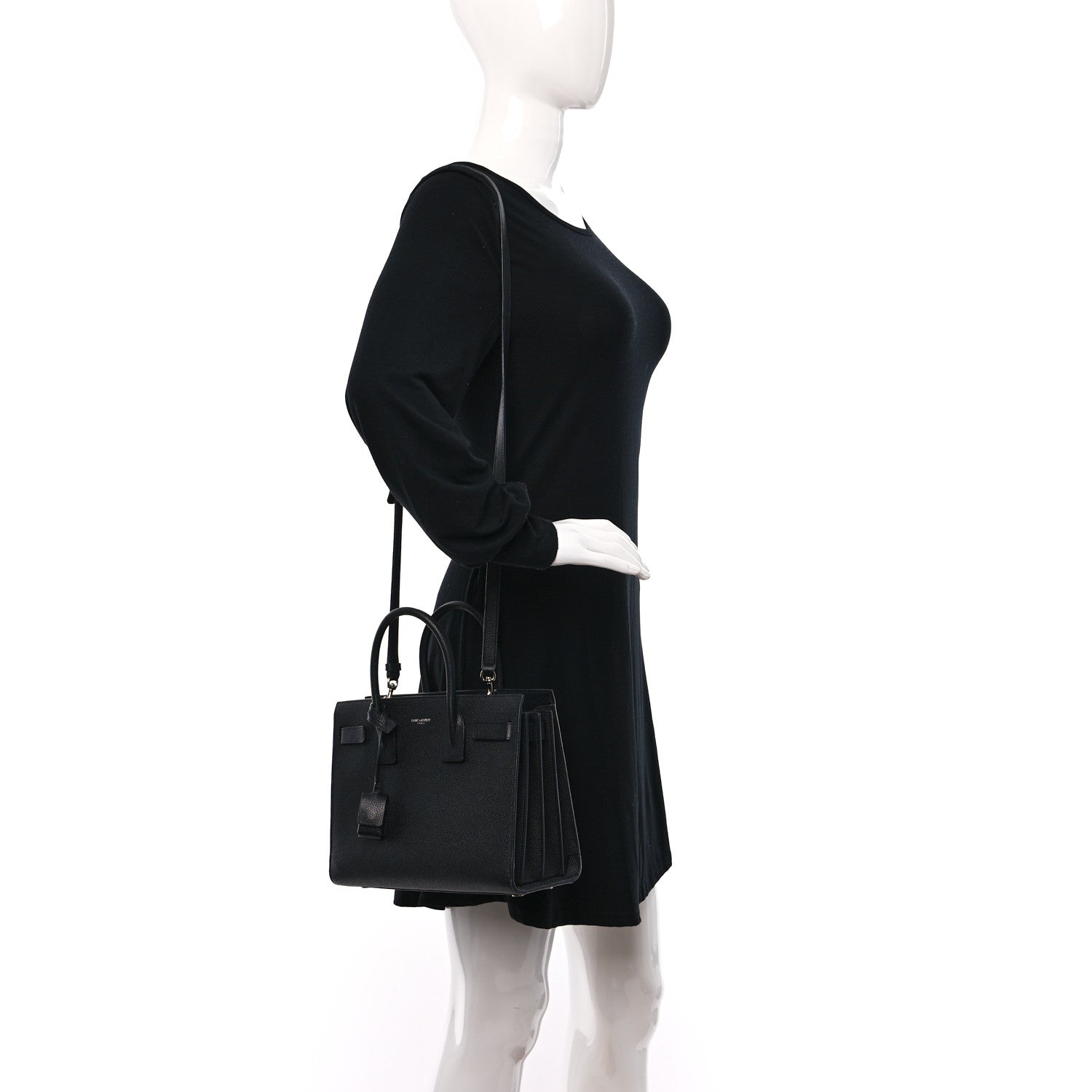 Saint Laurent Grain De Poudre Baby Sac De Jour Black 2 of 11