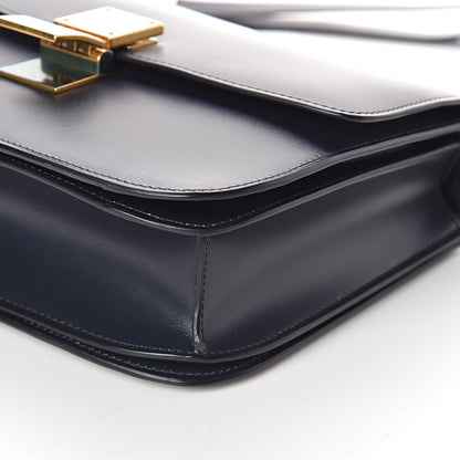 Celine Box Calfskin Medium Classic Box Flap Bag Navy Blue 6 of 9