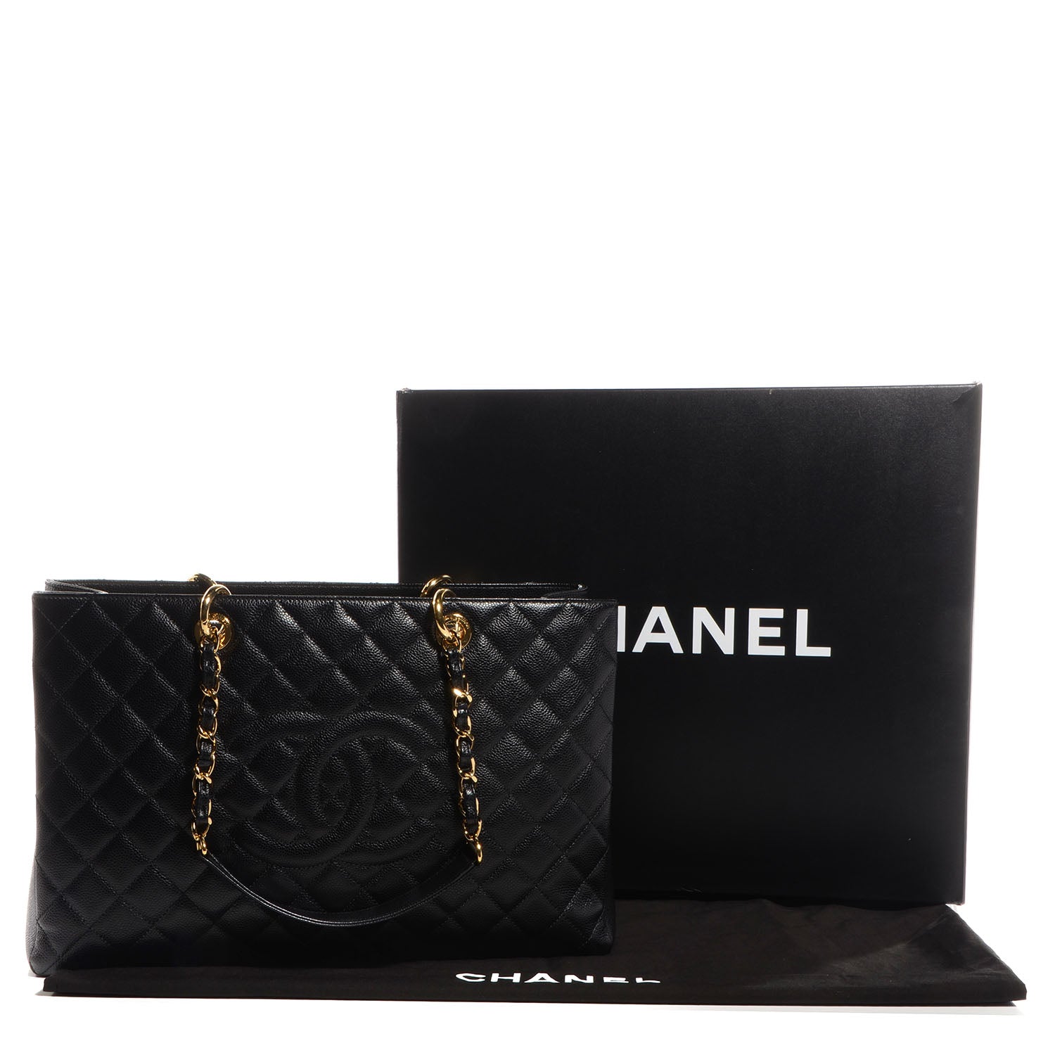 Chanel Caviar XL Grand Shopping Tote GST Black 5 of 8