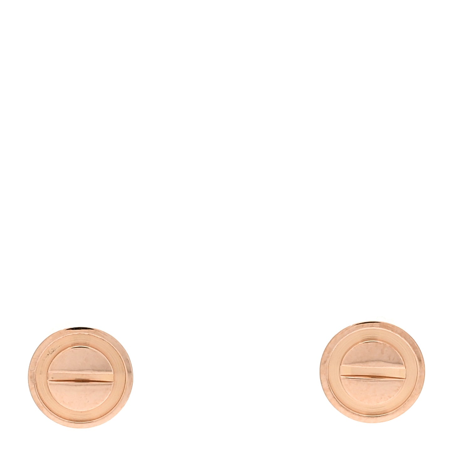 18K Pink Gold LOVE Earrings