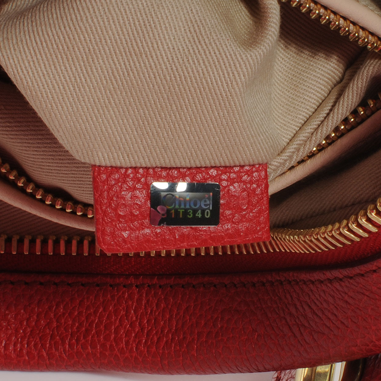 Calfskin Medium Paraty Peony Red