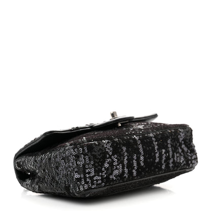 Chanel Sequin Lambskin Mini Moonlight on Water Flap Black 4 of 10