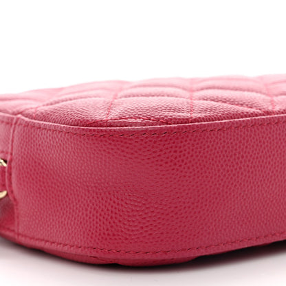 Chanel Caviar Quilted Camera Case Dark Pink 9 of 11