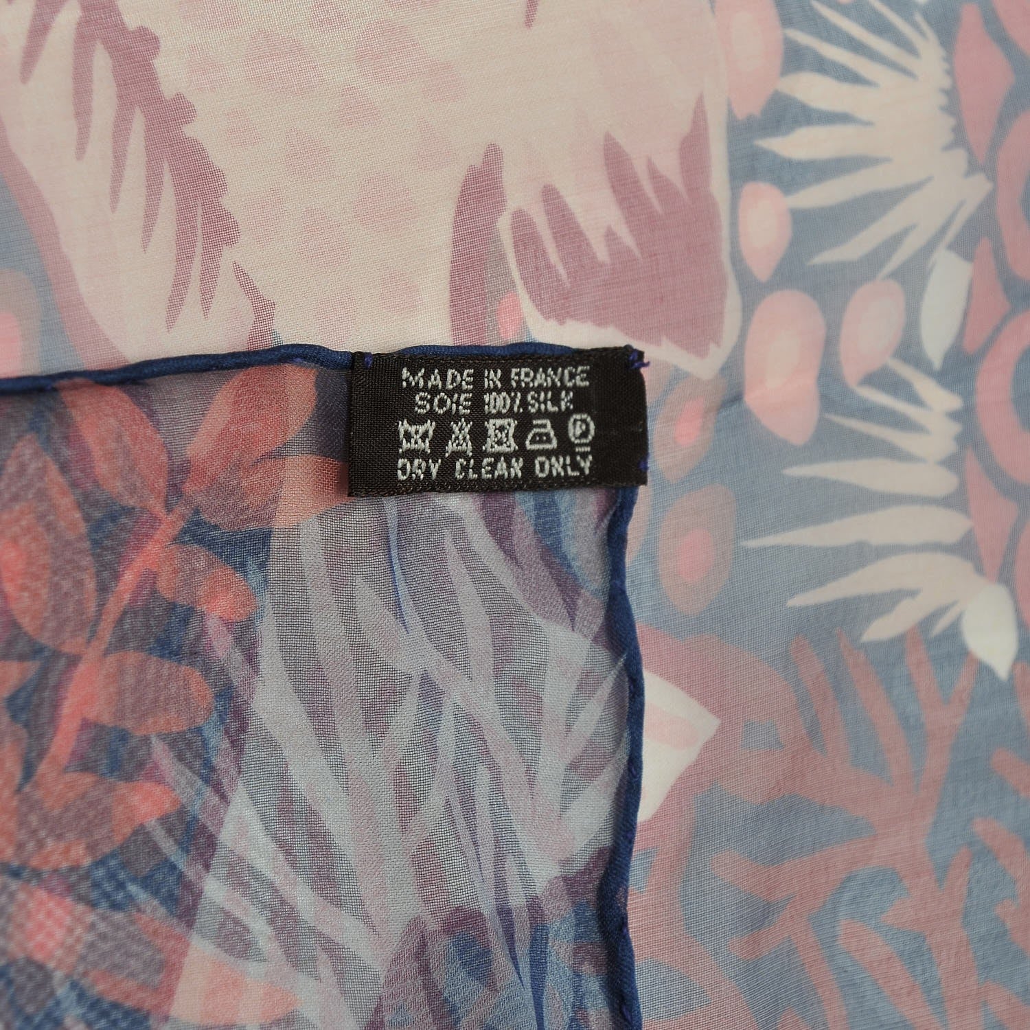Hermes Silk Mousseline Under The Waves Shawl 140 3 of 8