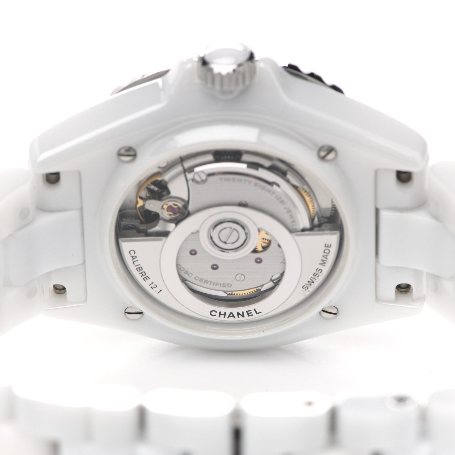 Chanel Stainless Steel Ceramic 38mm J12 Automatic Watch White 3 of 4