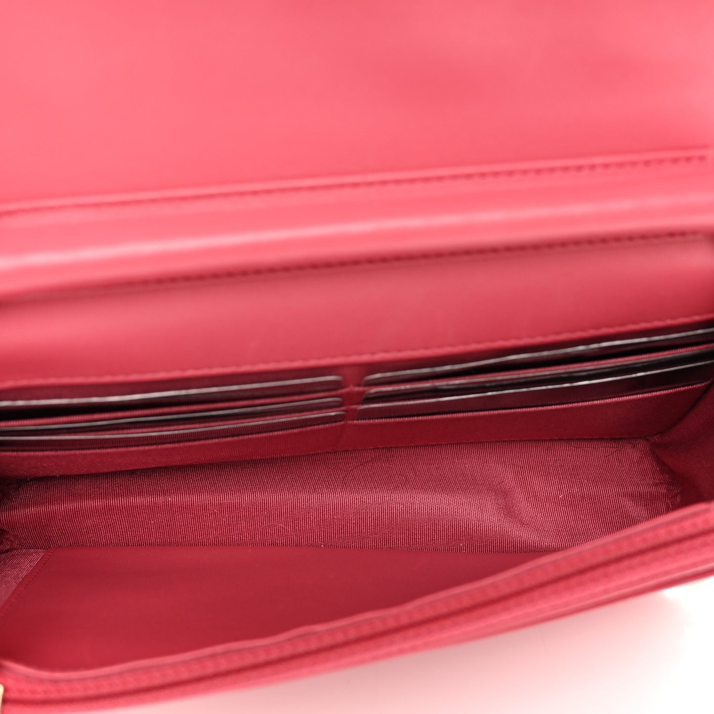 Lambskin Quilted Boy Wallet On Chain WOC Pink