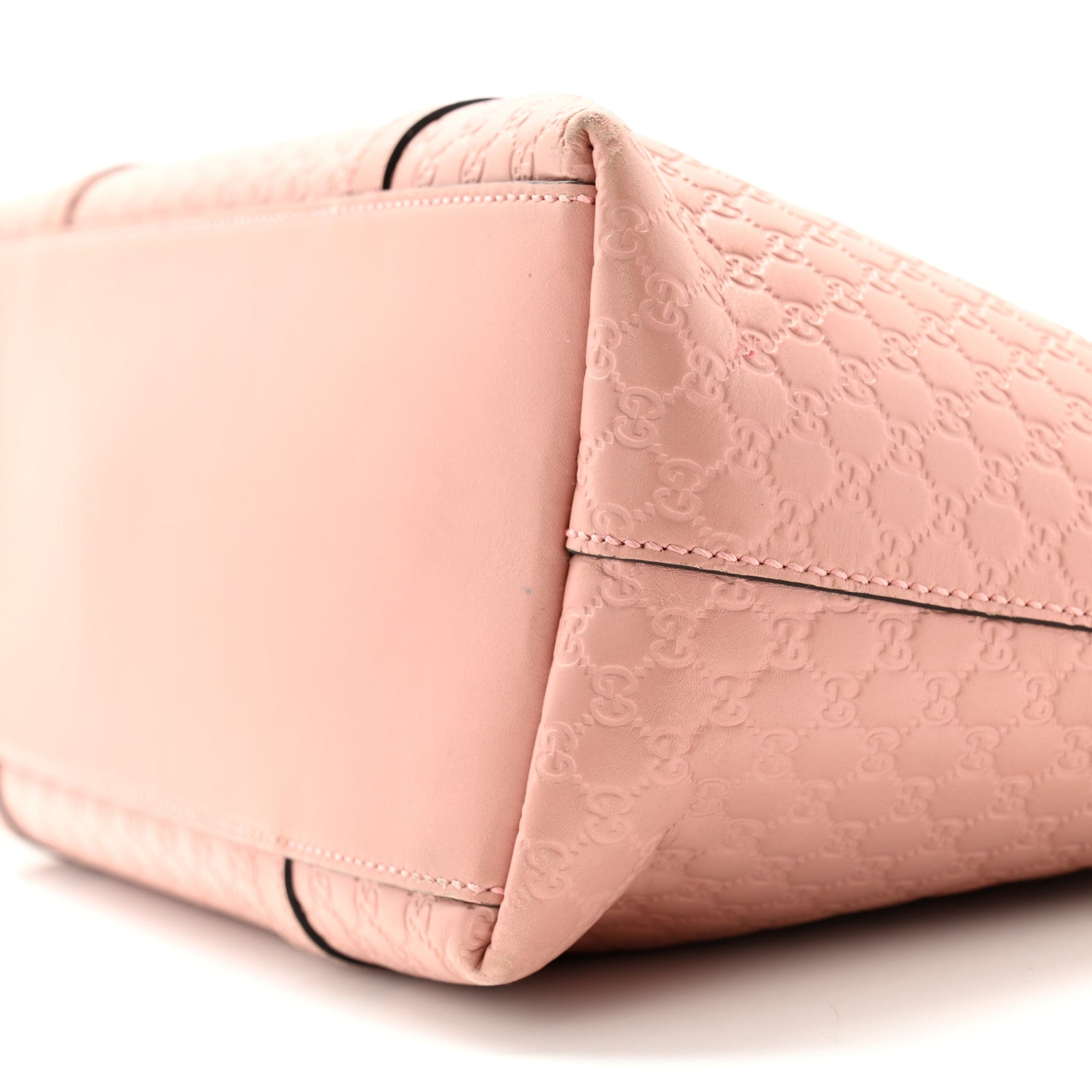 Gucci Soft Microguccissima Small Zippered Satchel Soft Pink 9 of 13