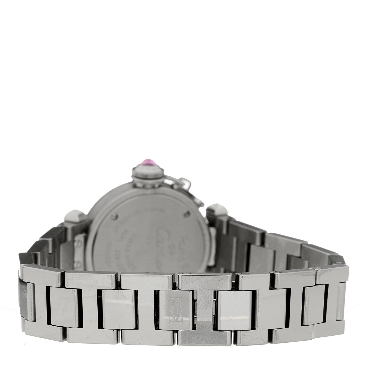Cartier Stainless Steel 27mm Miss Pasha Quartz Watch Pink 3 of 4
