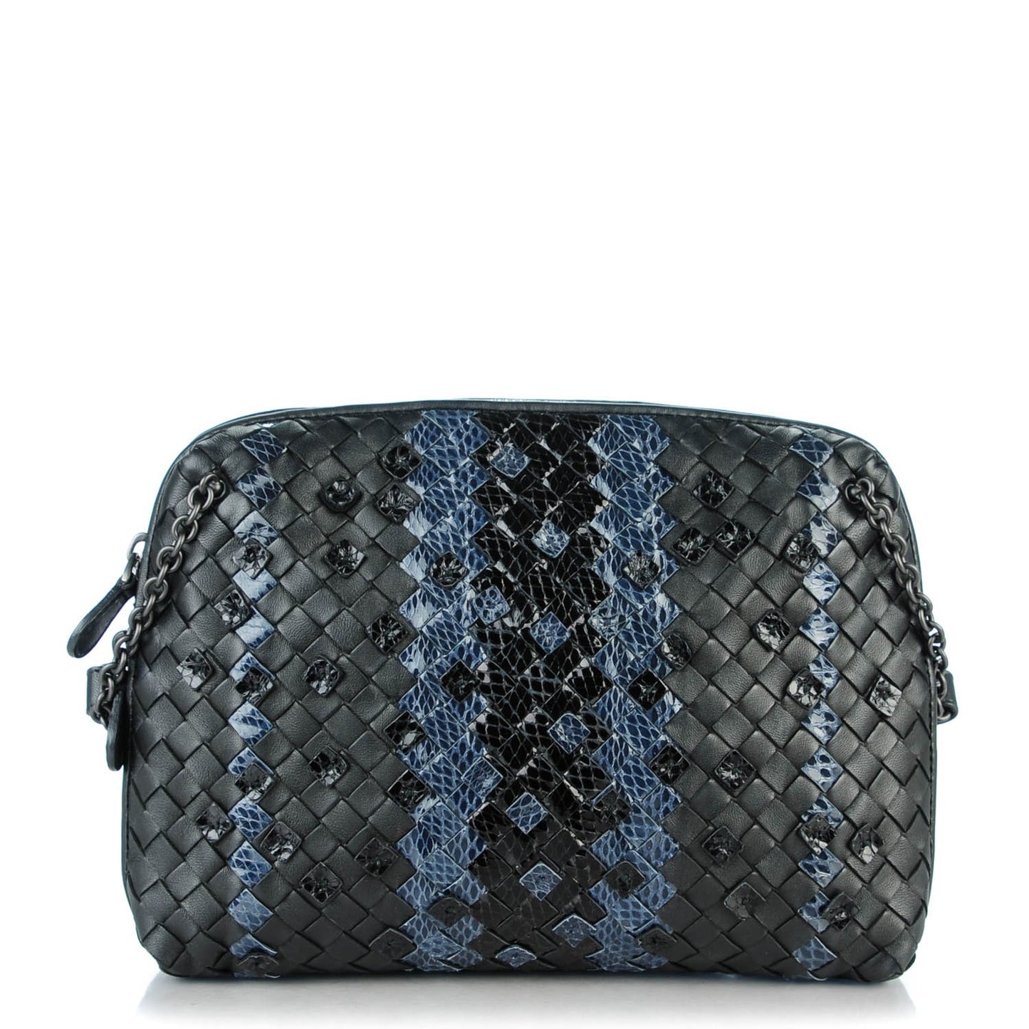 Nappa Intrecciato Ayers Crossbody Pillow Messenger Nero Black
