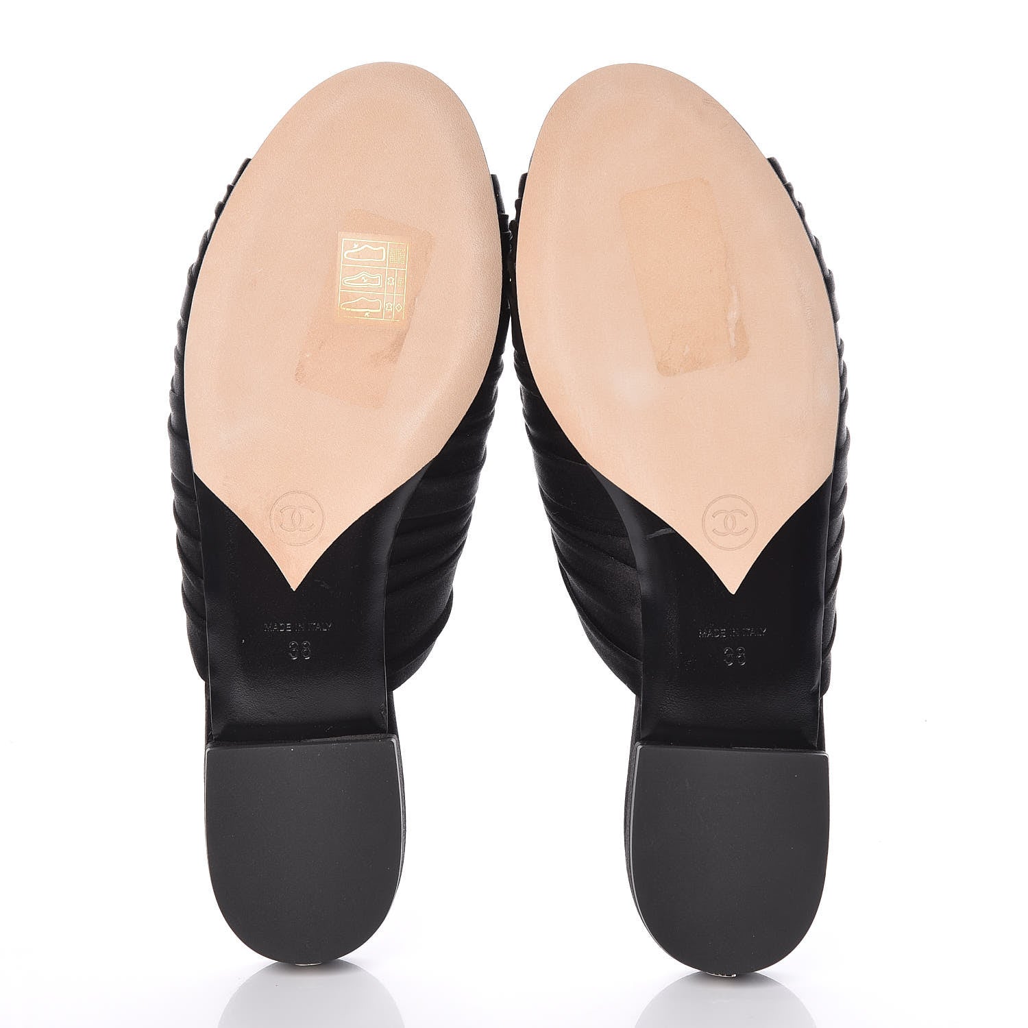 Chanel Satin Bow Mules 38 Black 6 of 10