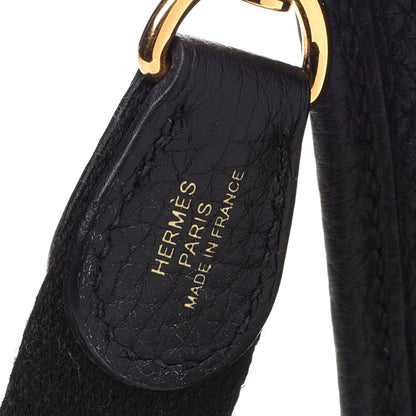Hermes Taurillon Clemence Evelyne TPM Black 7 of 9