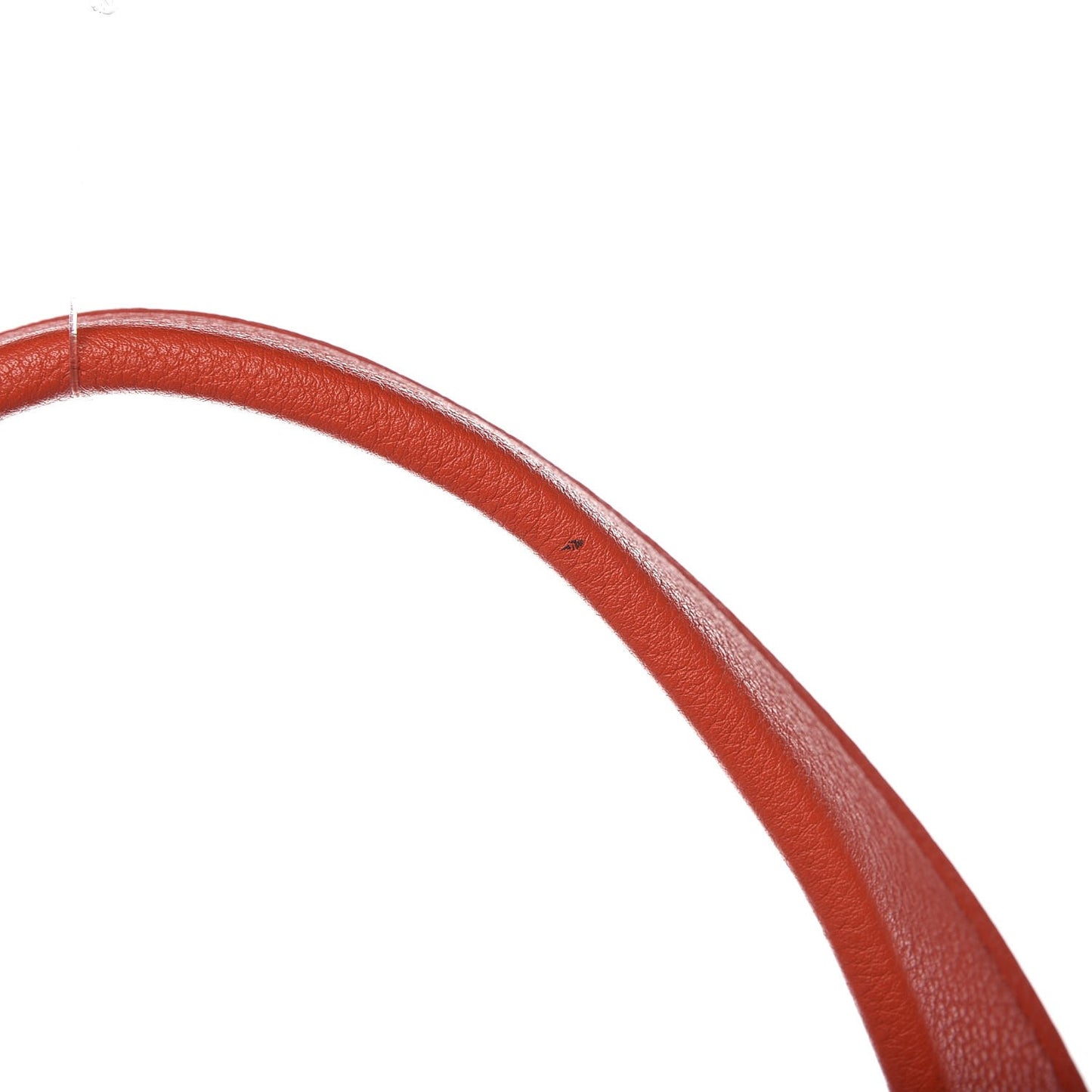 Grained Calfskin Medium Edge Shoulder Bag Vermillion