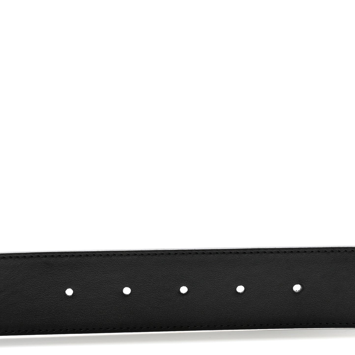 GG Supreme Monogram Plutone Calfskin Palladium Double G Reversible 37mm Belt 90 36 Black