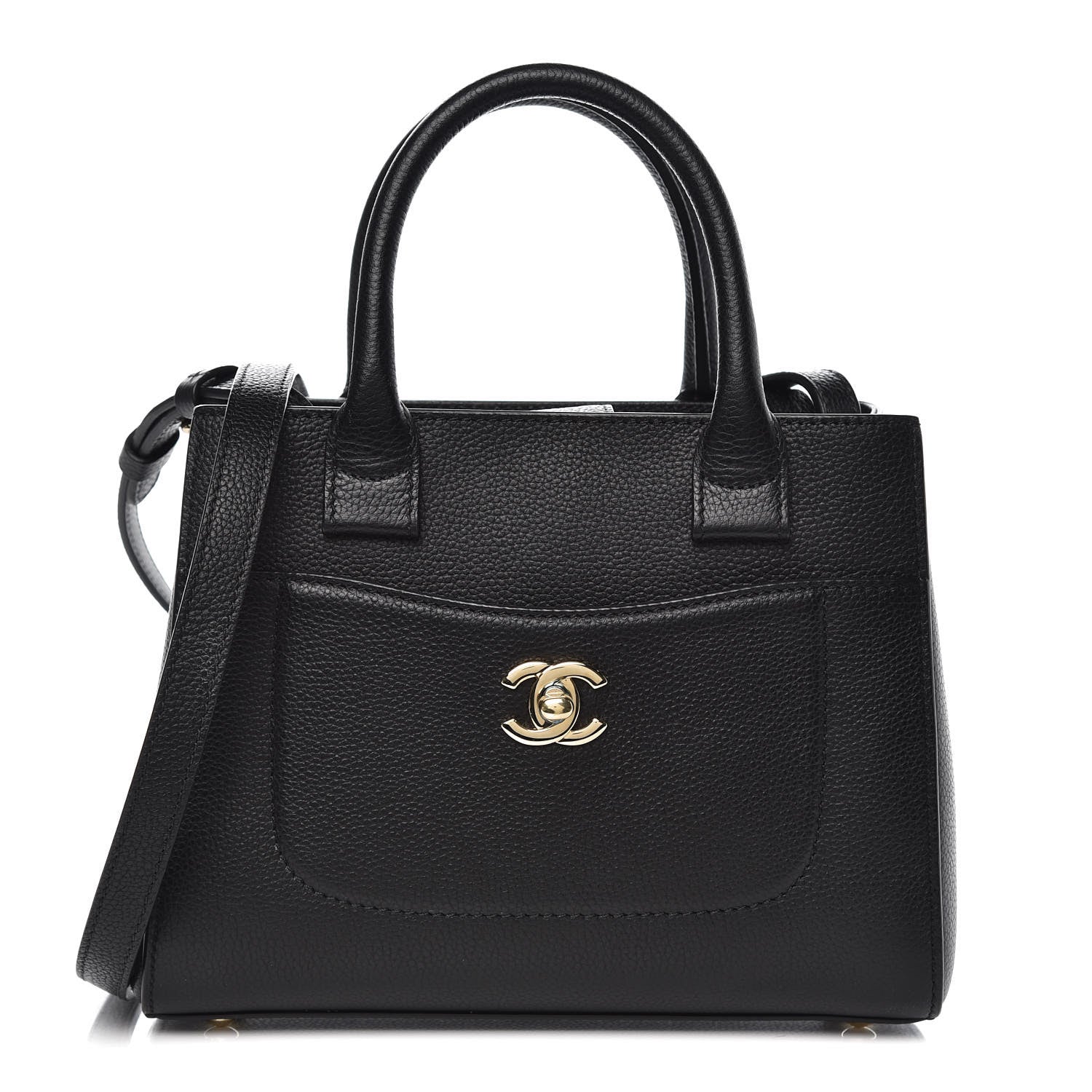 Chanel Grained Calfskin Mini Neo Executive Shopper Tote Black 1 of 8