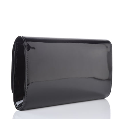 Louis Vuitton Patent Louise Clutch Black 3 of 7