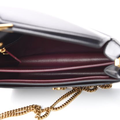 Saint Laurent Smooth Calfskin Monogram Cassandra Clasp Bag Black 5 of 8