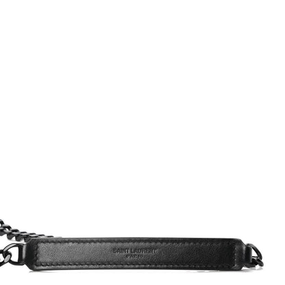 Saint Laurent Calfskin Y Quilted Monogram Medium Loulou Chain Satchel Black 8 of 14