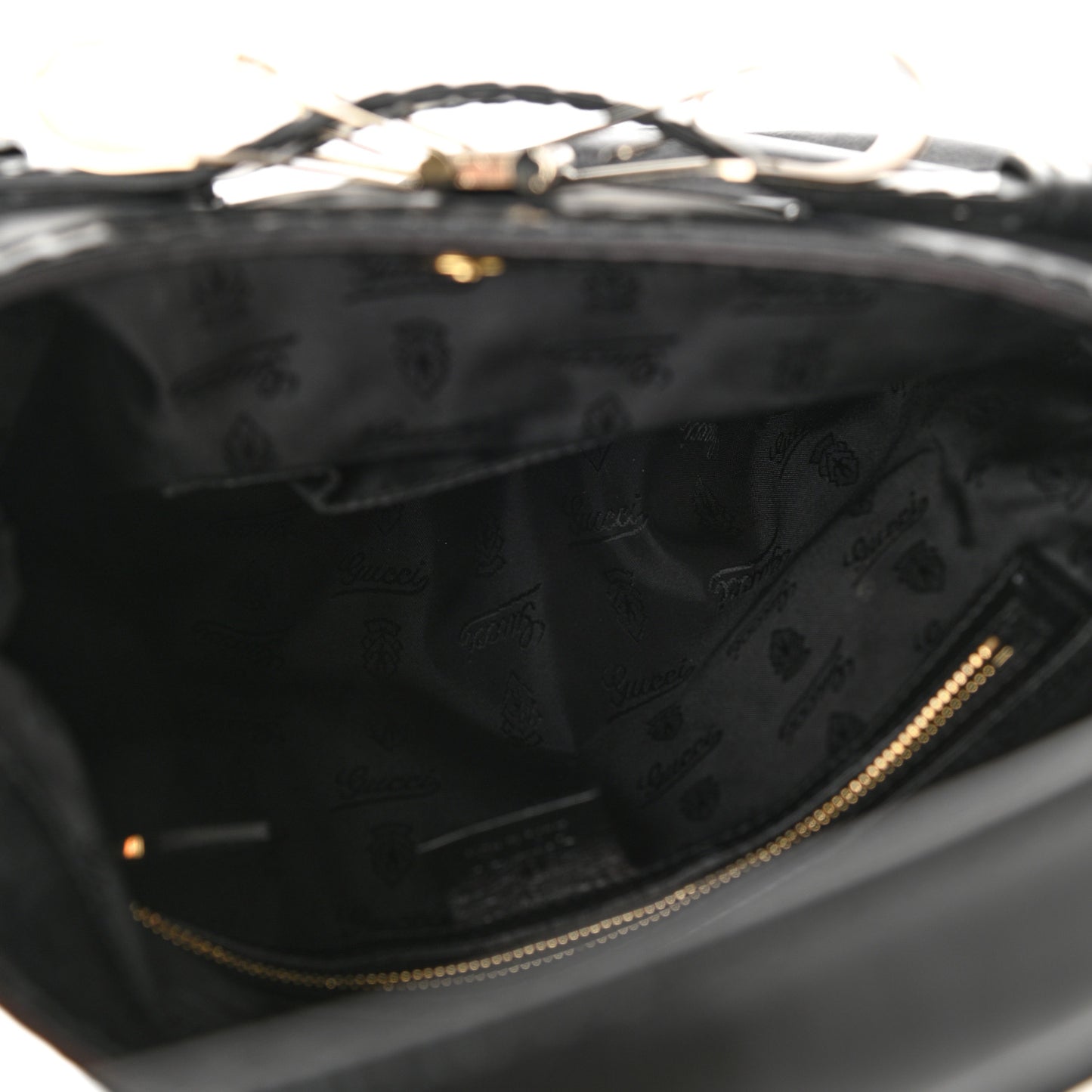 Calfskin Queen Bow Hobo Black