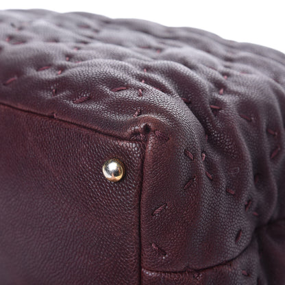 Chanel Caviar Stitched Tote Burgundy 11 of 13