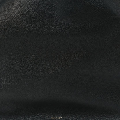 Khaite Pebbled Sport Calfskin Medium Lotus Tote Black 8 of 10