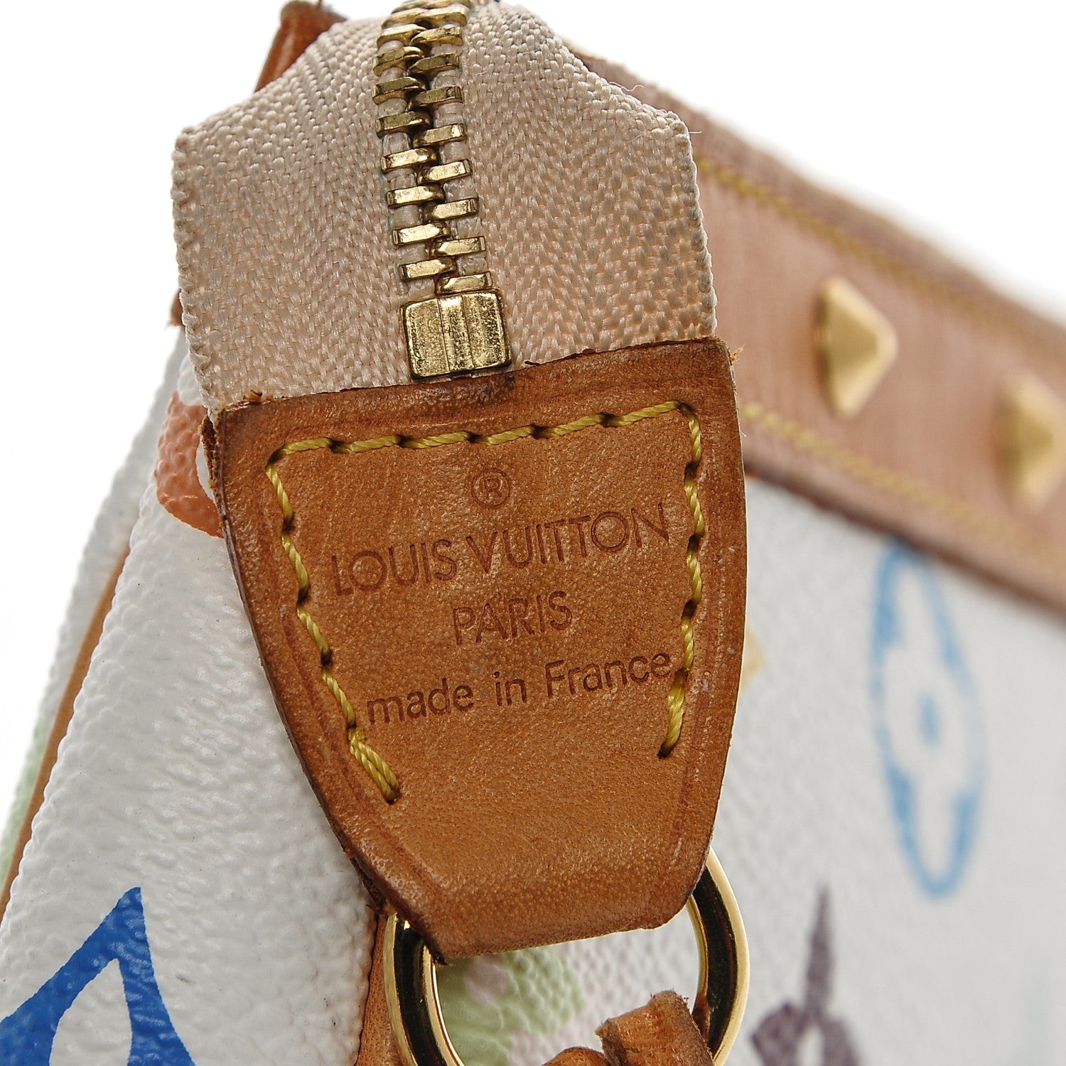 Louis Vuitton Monogram Multicolor Pochette Accessories White 6 of 8