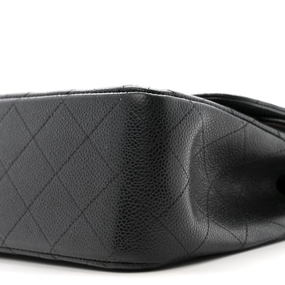 Chanel Caviar Quilted Jumbo Double Flap Black 10 of 17