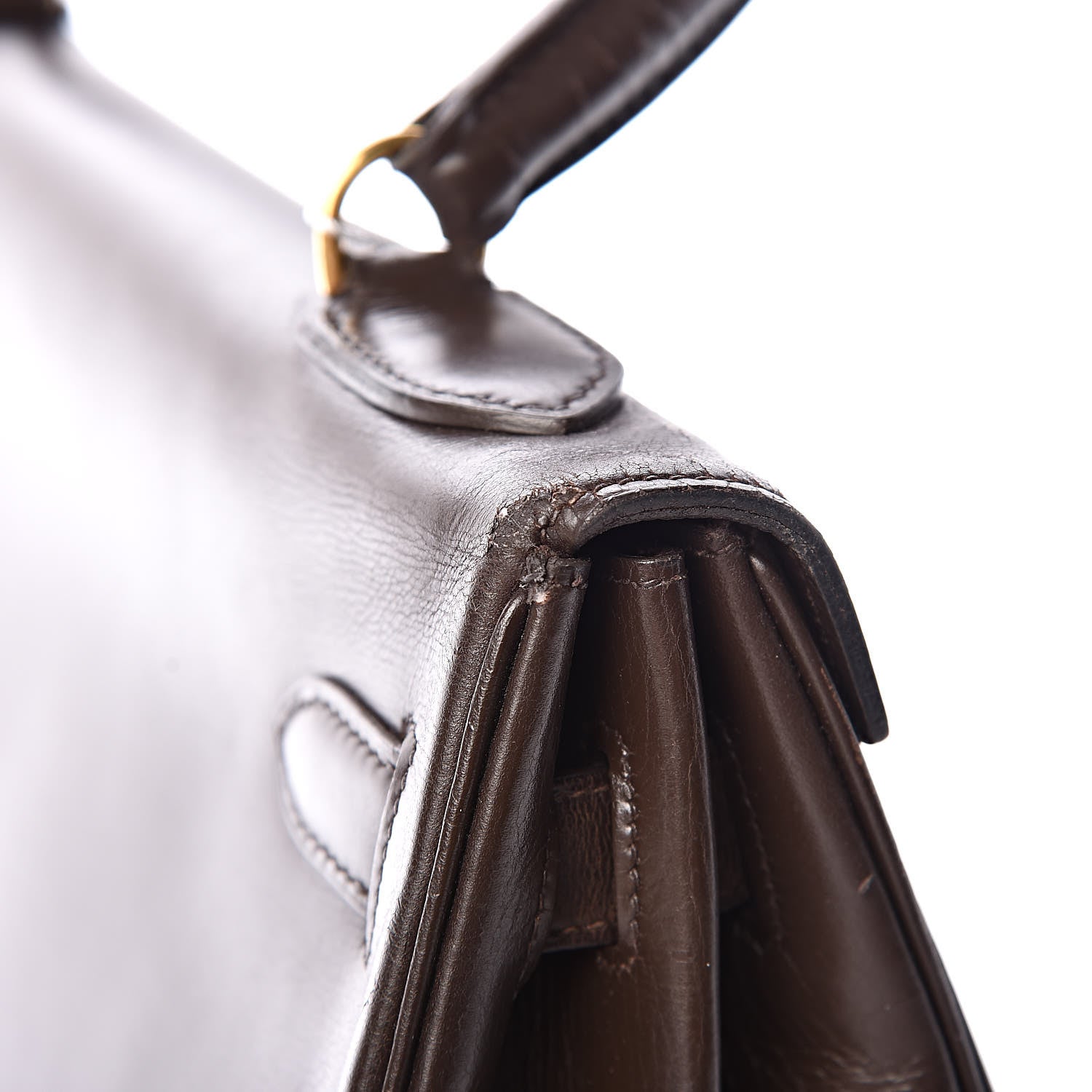 Hermes Box Kelly Retourne 32 Chocolate 49 of 64