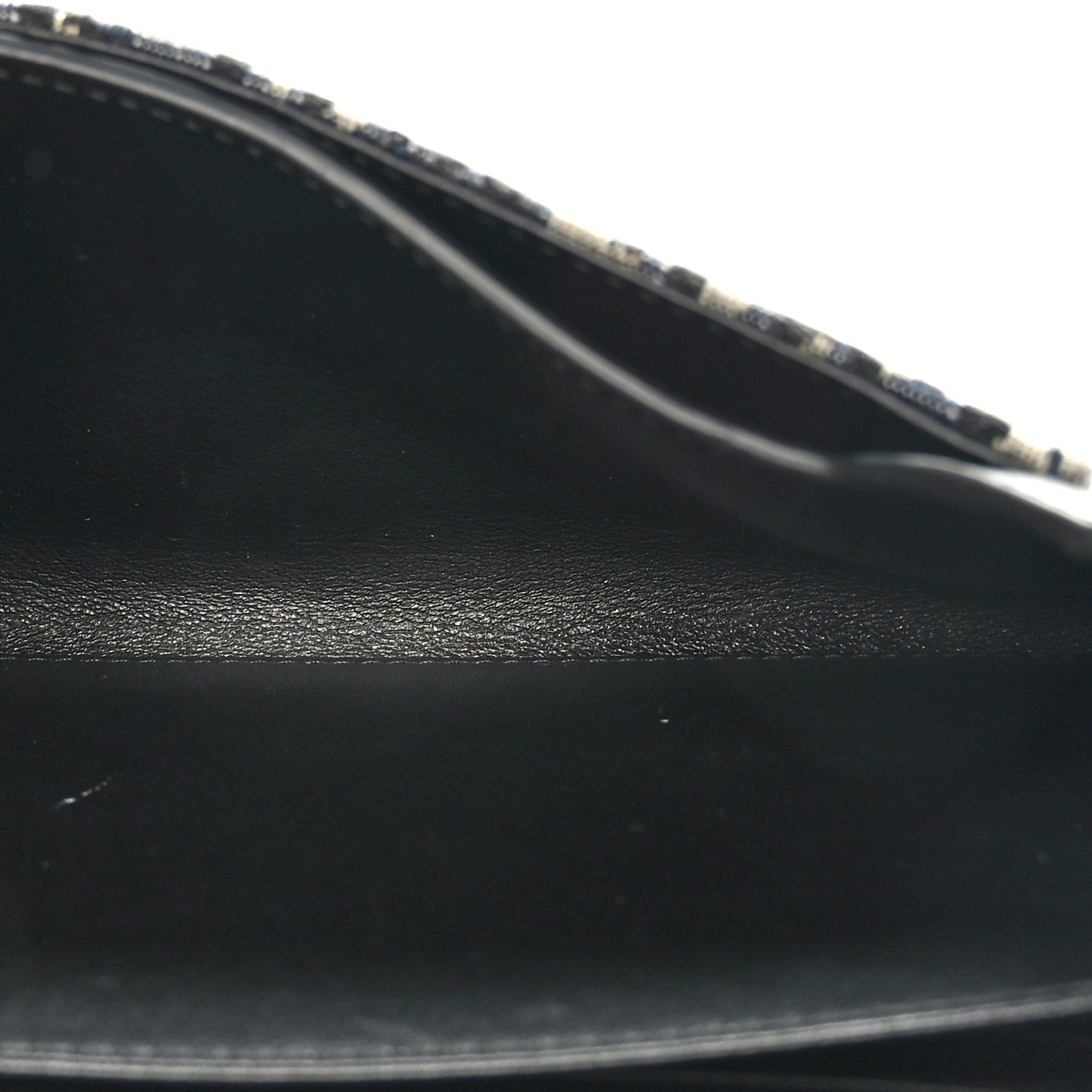 Oblique Smooth Calfskin Elite Shoulder Pouch Beige Black