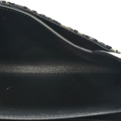 Christian Dior Oblique Smooth Calfskin Elite Shoulder Pouch Beige Black 6 of 9