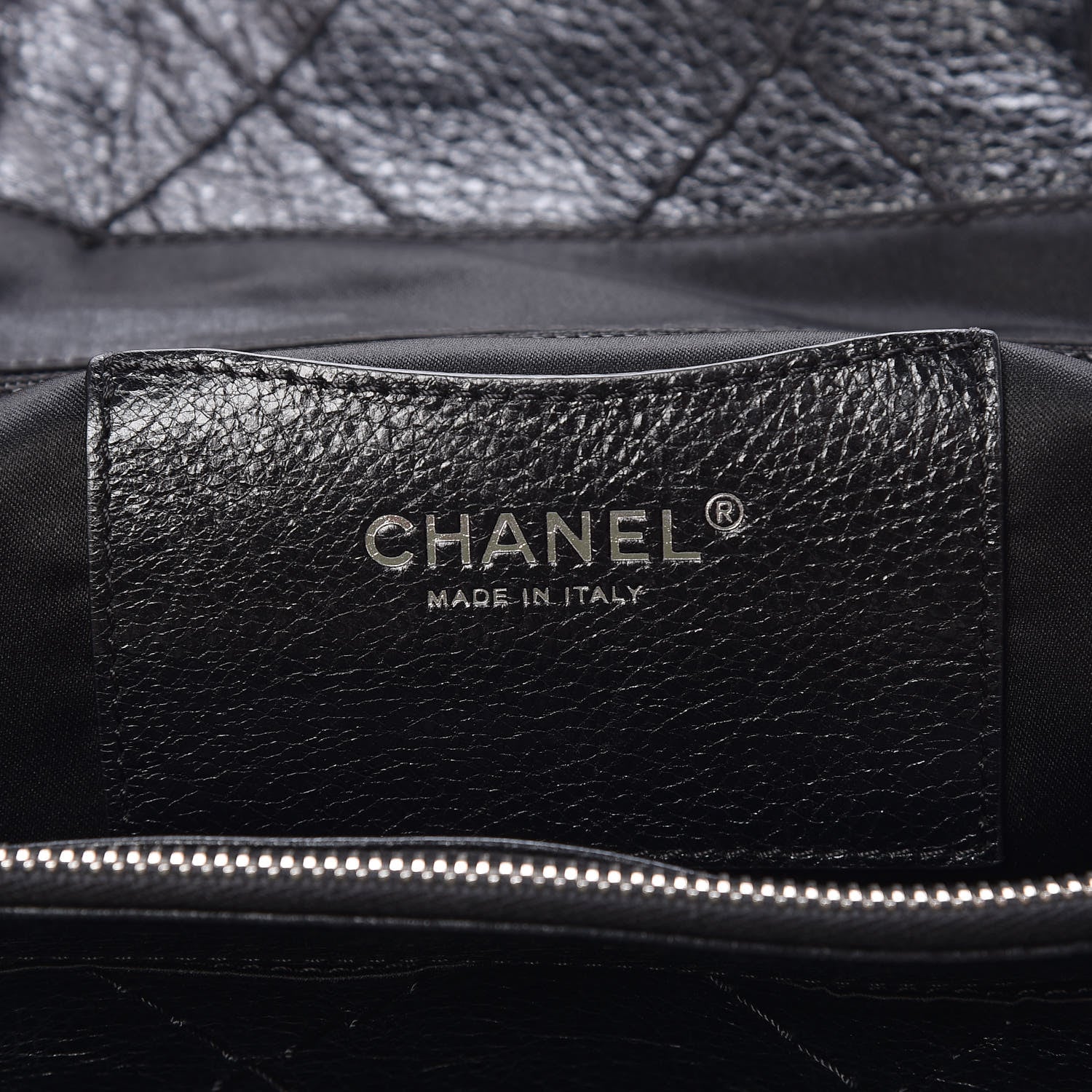 Chanel Glazed Calfskin Large On The Road Tote Black 7 of 10