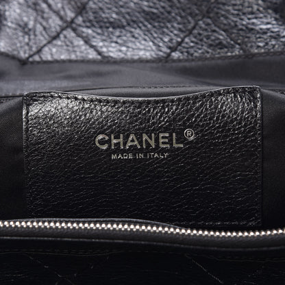Chanel Glazed Calfskin Large On The Road Tote Black 7 of 10