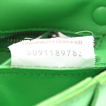 Bottega Veneta Lambskin Maxi Intrecciato Cassette Crossbody Bag Grass 7 of 12