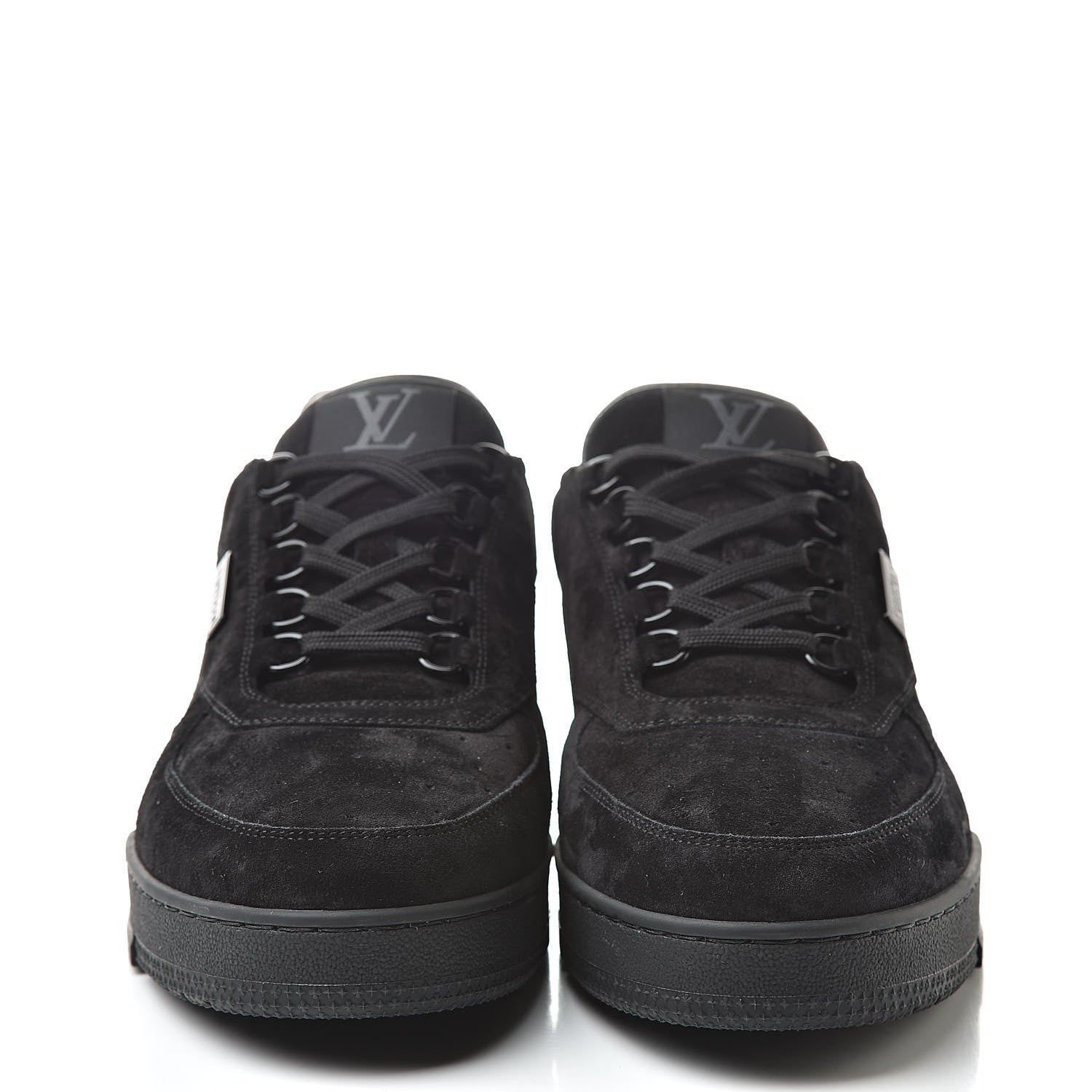 Louis Vuitton Suede Uniform Sneakers 9.5 Black 2 of 10