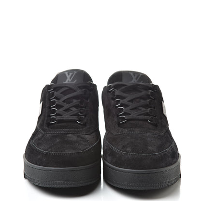 Louis Vuitton Suede Uniform Sneakers 9.5 Black 2 of 10