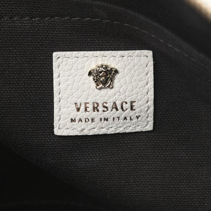Versace Grained Calfskin Palazzo Bowler White 7 of 13