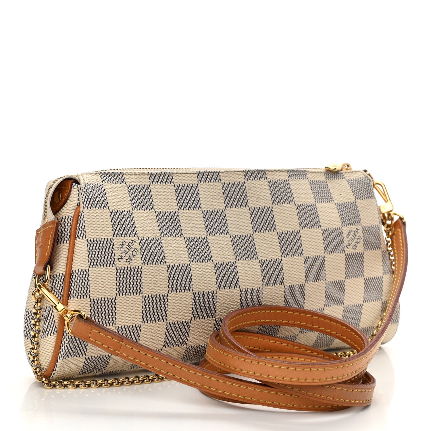 Louis Vuitton Damier Azur Eva Clutch 3 of 9