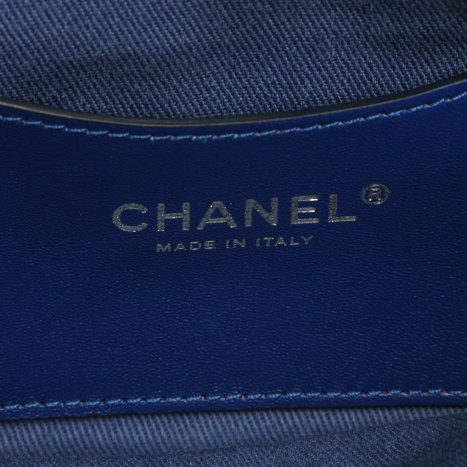 Chanel Patent Quilted Medium Just Mademoiselle Blue 6 of 7