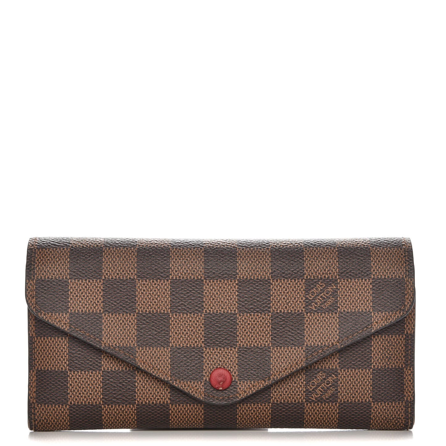 Damier Ebene Josephine Wallet Red