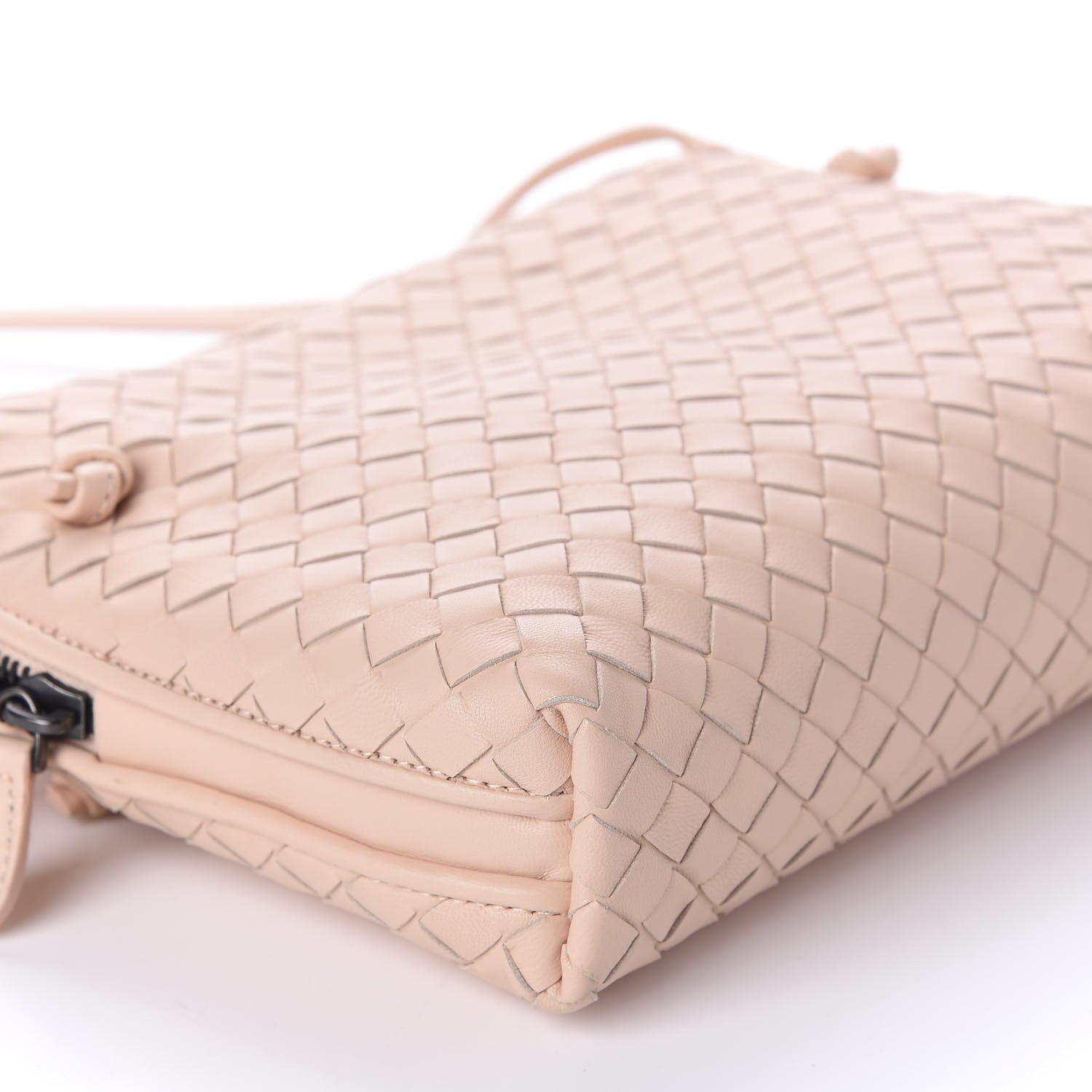 Bottega Veneta Nappa Intrecciato Nodini Crossbody Messenger Flamingo 6 of 9